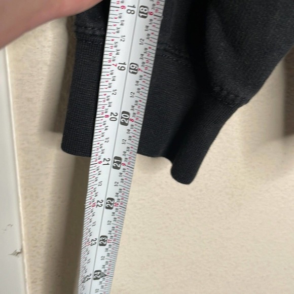 Three Layer Premium Large Mens Black Long Sleeve Pockets Pullover Hoodie - Picture 5 of 7